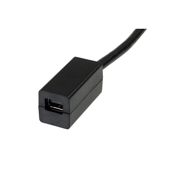 15cm DisplayPort to Mini DisplayPort adapter for seamless connectivity between laptops and monitors, ensuring high-resolution video transfer.