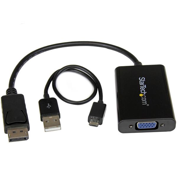 High-Quality DisplayPort to VGA Adapter with Audio for Seamless Multimedia Connectivity