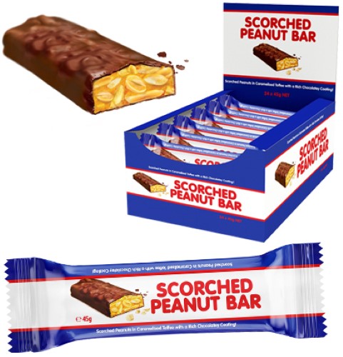 Scorched Peanut Bar 45g- Pack of 30