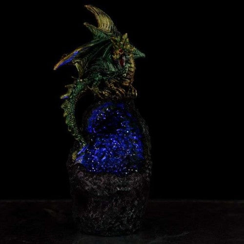 Ornament - Dark Legends Crystal Cavern LED Dragon (Set of 2 Asstd)