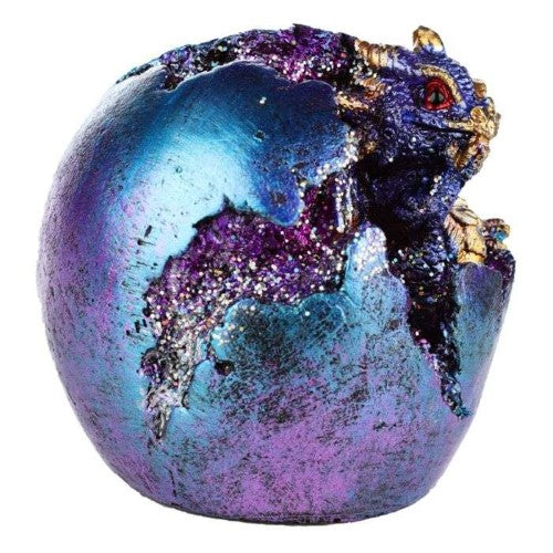 Ornament - Baby Dragon LED Geode Hatching Dragon Egg (Set of 2 Asstd)