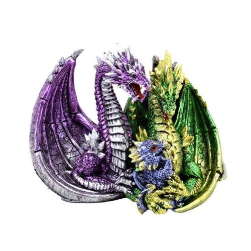 Ornament - Dark Legends Child of the Earth & Sky Dragon Family