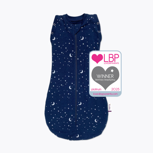 Sleep Swaddle Sleeping Bag - Sweet Dreamers 3-12 1tog (Blue Moon & Stars)