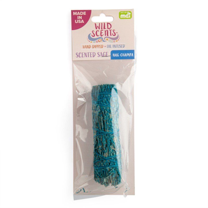 Sage Smudge Stick - Wild Scents Nag Champa (110mm)
