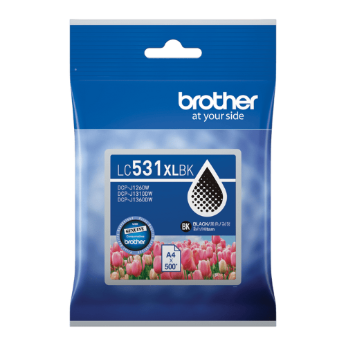 Brother LC531XLBK Genuine Black Ink