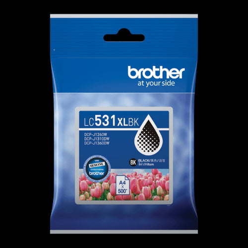 Brother LC531XLBK Genuine Black Ink