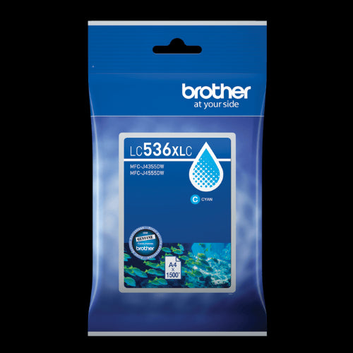 Brother LC536XLC Genuine Cyan Ink
