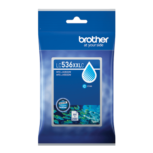 Brother LC536XXLC Genuine Cyan Ink