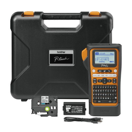 Brother P-Touch PT-E310BTVP Portable Bluetooth Electrician Label Maker