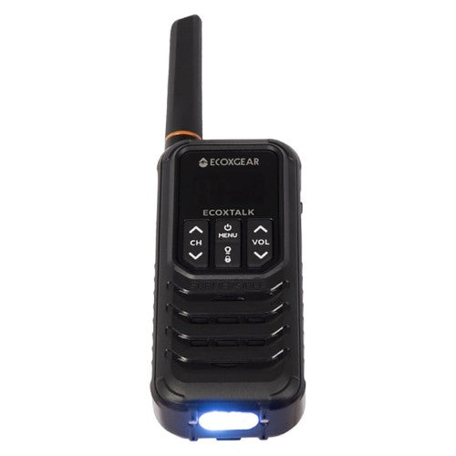Ecoxgear Ecoxtalk 2-Watt IP67 Handheld UHF Radio 13km, Twin Pack