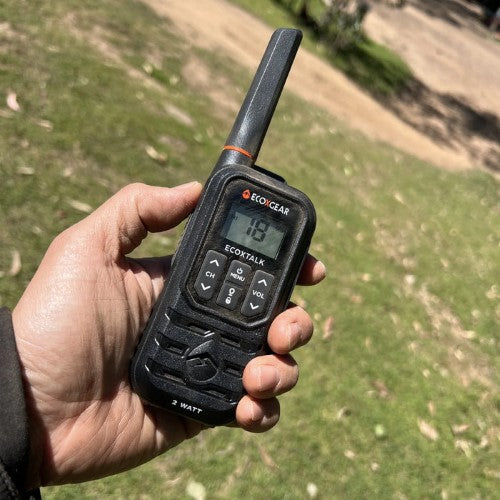 ECOXGEAR ECOXTALK EXG210S-2PK Rugged 2.0 Watt UHF Radios, Pack of 2, Black