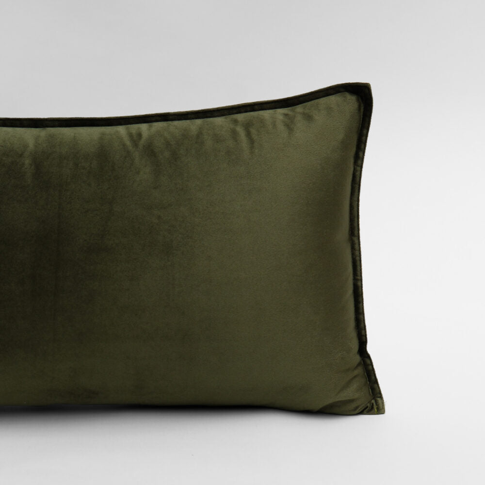 DreamGreen Verve Velvet Cushion Cover Fern - Breakfast