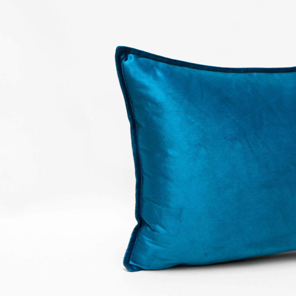DreamGreen Verve Velvet Cushion Cover Teal - Breakfast