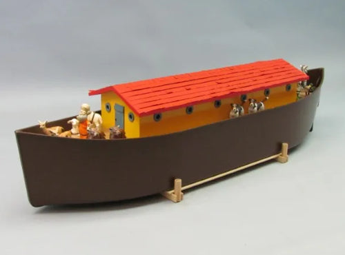 1/35 scale wooden model ship of Noah's Ark, 34 inches long, detailed craftsmanship, suitable for hobbyists and RC operation.