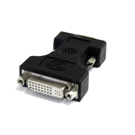 DVI to VGA Adapter, male to female, compact design for easy device connections, perfect for travel and presentations.