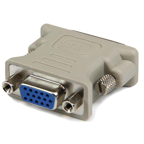 DVI to VGA adapter for seamless connection between DVI-I and VGA displays, ideal for PCs and Macs, lifetime warranty included.