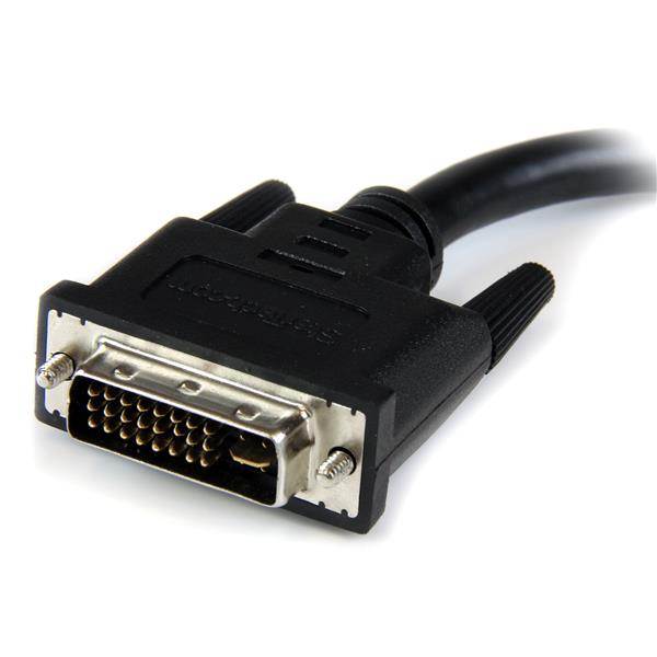 20cm DVI to VGA adapter connects DVI-I male to VGA female for PC and Mac, ensuring high-quality visuals and durability.