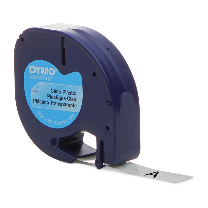 Dymo LT Plastic 12mm x 4m Clr