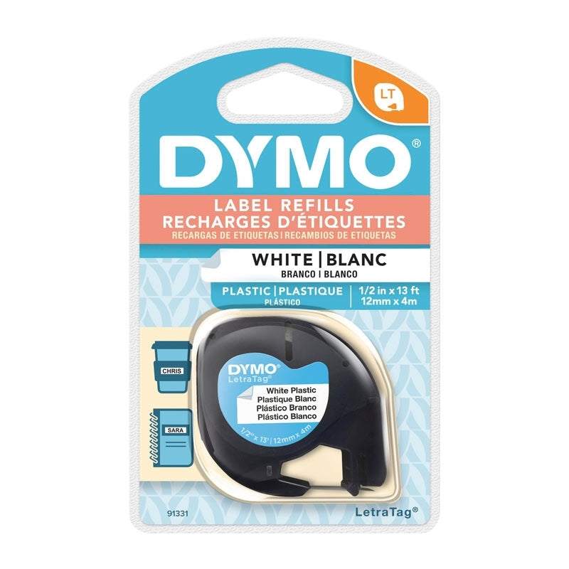 Dymo LT Plastic 12mm x 4m Wht