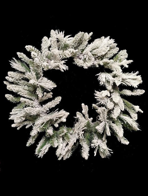 Wreath - Snowy Mixed Pine (36")