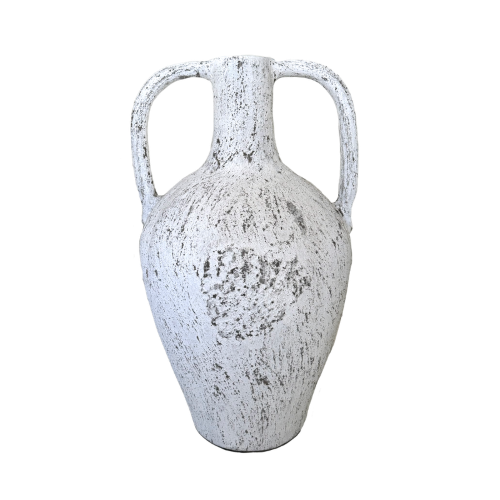 Lombok Urn - Buffalo Antique Whitewash Large (60cm)