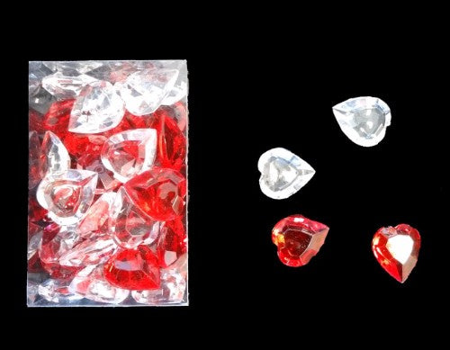 Box Of Crystal Hearts x 36