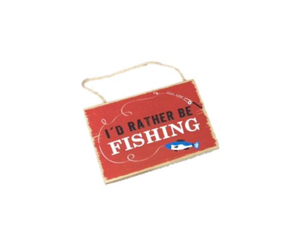 Word Art Fishing Red