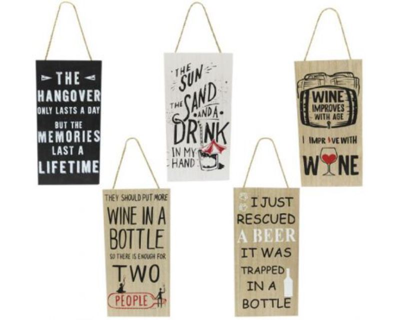 Set of 5 stylish Long Drink Hangers, 28 x 14 cm, perfect for organizing beverages at parties and gatherings.