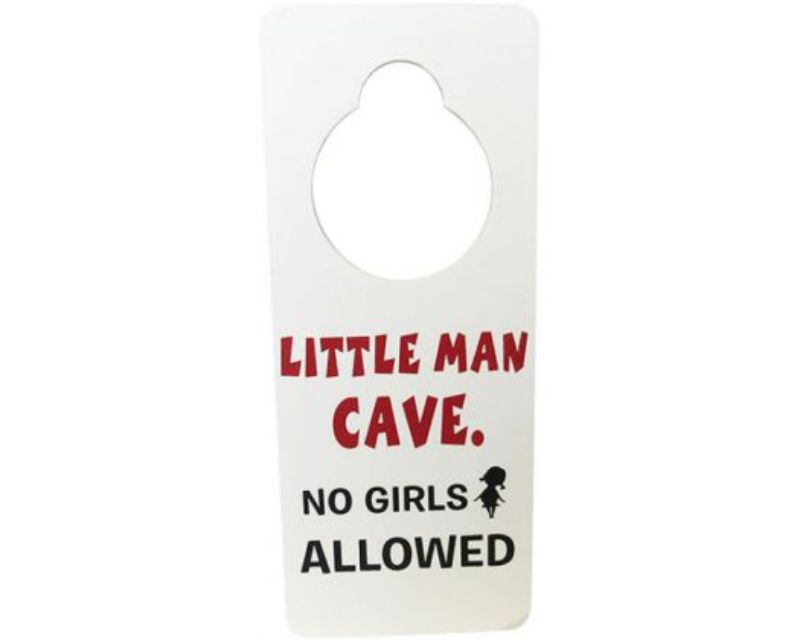 Whimsical Door Sign Little Man, 24cm x 10cm, adds playful charm to home decor, perfect for welcoming guests.