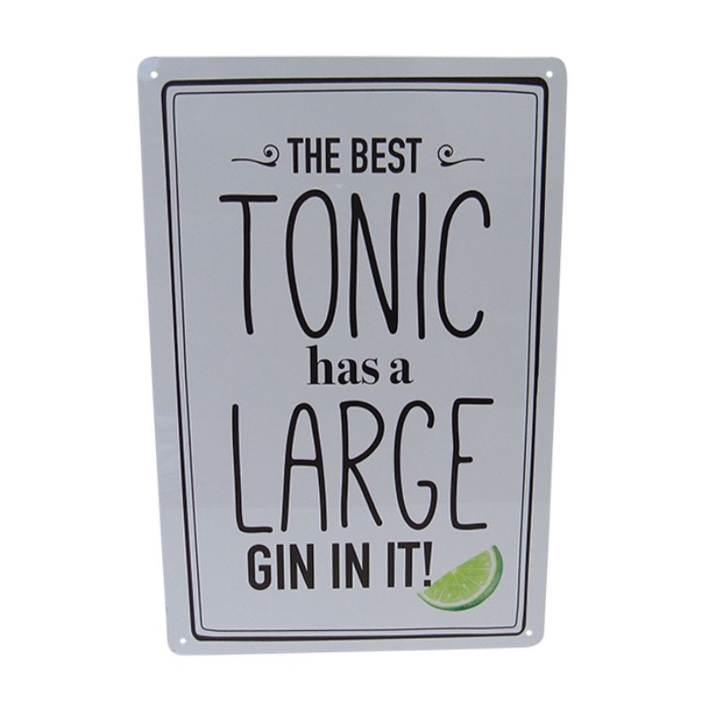 Art Tin - Tonic and Gin (30cm)