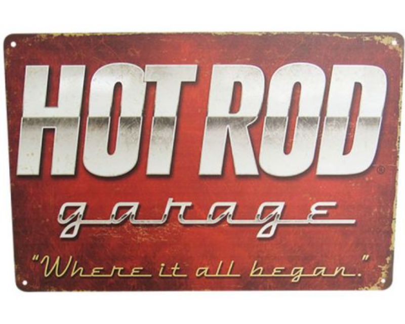 Retro tin art sign measuring 30cm x 20cm, perfect for quirky home decor in any room.