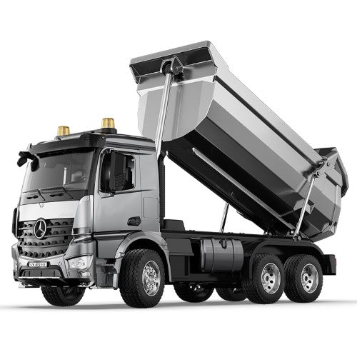 Brick Model Kit -DOUBLE E 1:20 MERCEDES BENZ AROCS DUMP TRUCK PRO