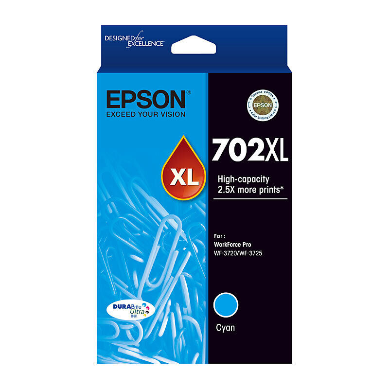Epson 702 Cyan XL Ink Cartridge