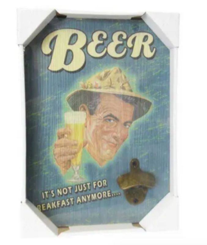 Stylish bottle opener for beer lovers, ideal for kitchens and man caves, beautifully packaged for gifting.