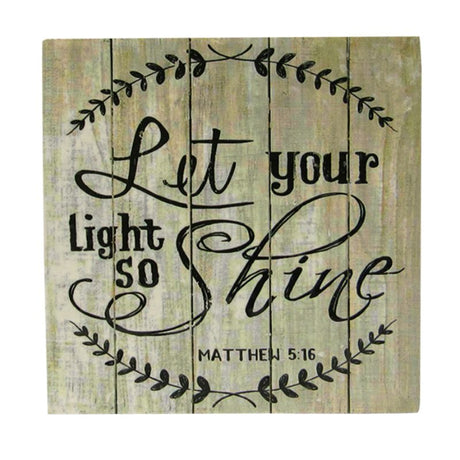 Ceramic wall hanging tile with light shine finish, 9.5cm, perfect for adding elegance and positivity to any space.