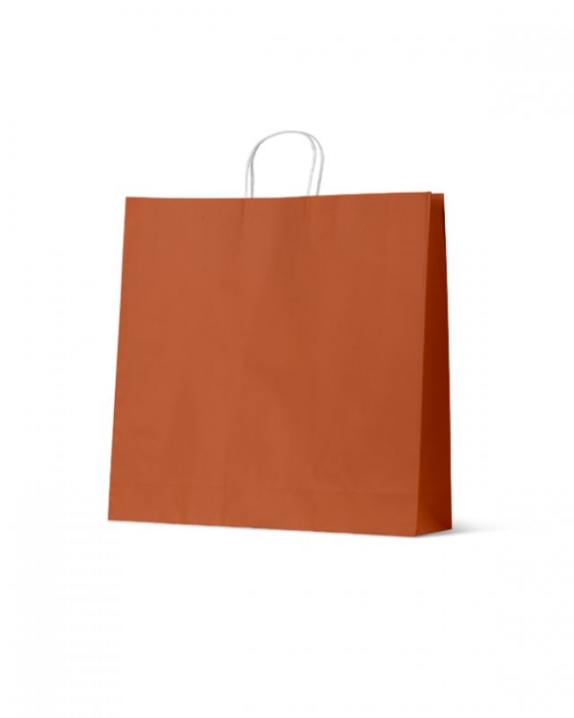 Paper Bags - Earth Collection Burnt Orange Extra Large - 100 units