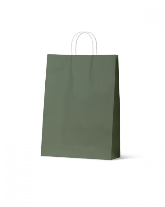 Paper Bags - Earth Collection Earth Green Large - 100 units