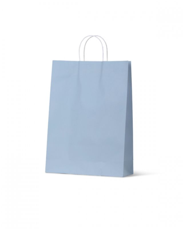 Paper Bags - Earth Collection French Blue Large - 100 units