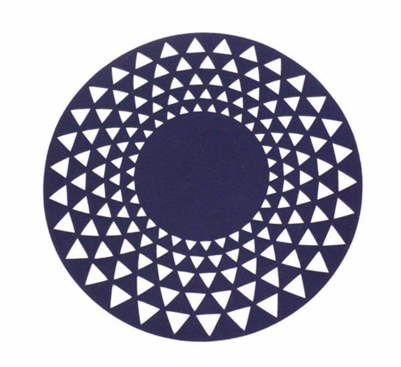 Placemats Set of 6 -  Dark Blue Diamond  32cm