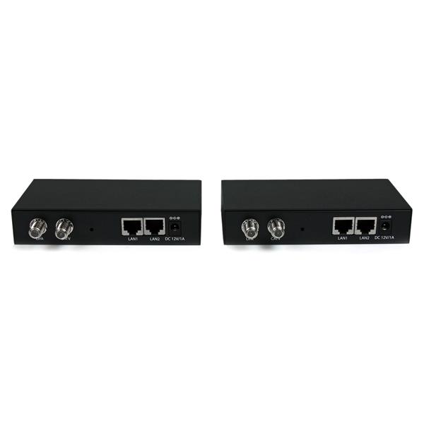 Gigabit Ethernet over Coaxial Extender Kit - Unmanaged, 2.4km Range for High-Speed Networking
