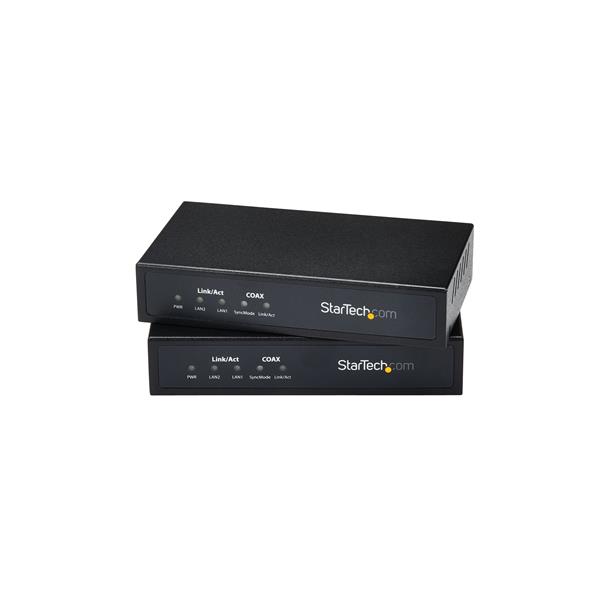 Gigabit Ethernet over Coaxial Extender Kit - Unmanaged, 2.4km Range for High-Speed Networking