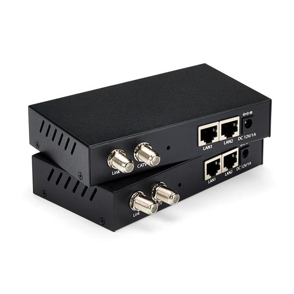 Gigabit Ethernet over Coaxial Extender Kit - Unmanaged, 2.4km Range for High-Speed Networking