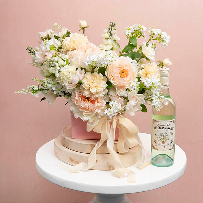 Medium No.6 Posy Box Autolock Base Pk10 Baby Pink