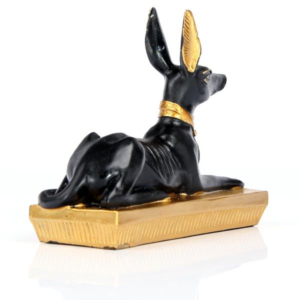 Black & Gold Anubis Recumbent - Set of 6