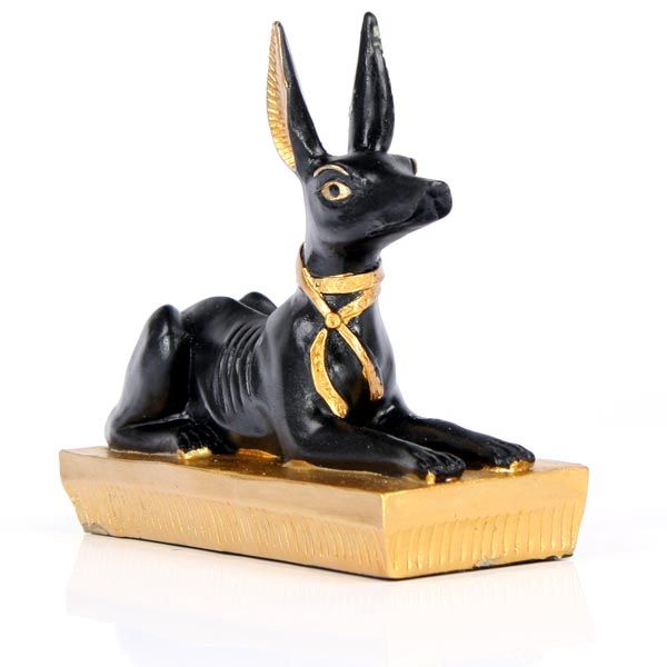 Black & Gold Anubis Recumbent - Set of 6