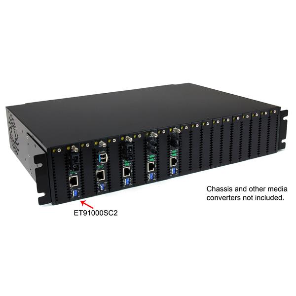 Gigabit Ethernet Media Converter SC 550m for reliable 1000 Mbps multimode fiber connectivity up to 550m.