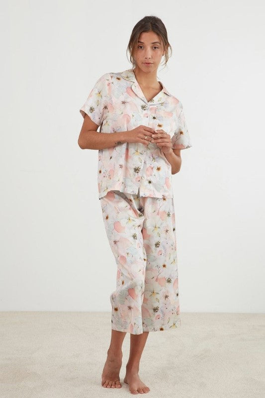 Capri PJ Set - Petals (Medium) - BAKSANA