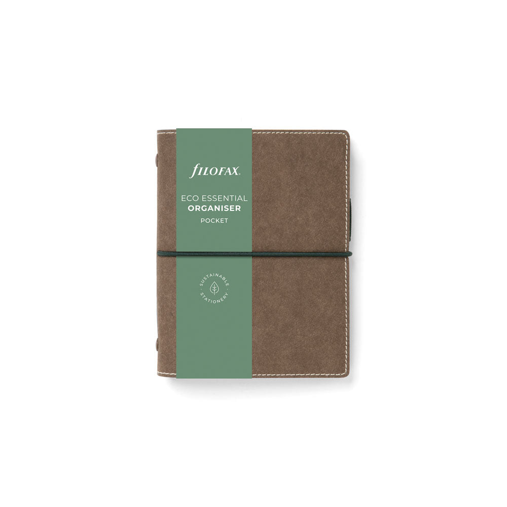 Filofax Organiser Eco Essential Pocket Dark Walnut