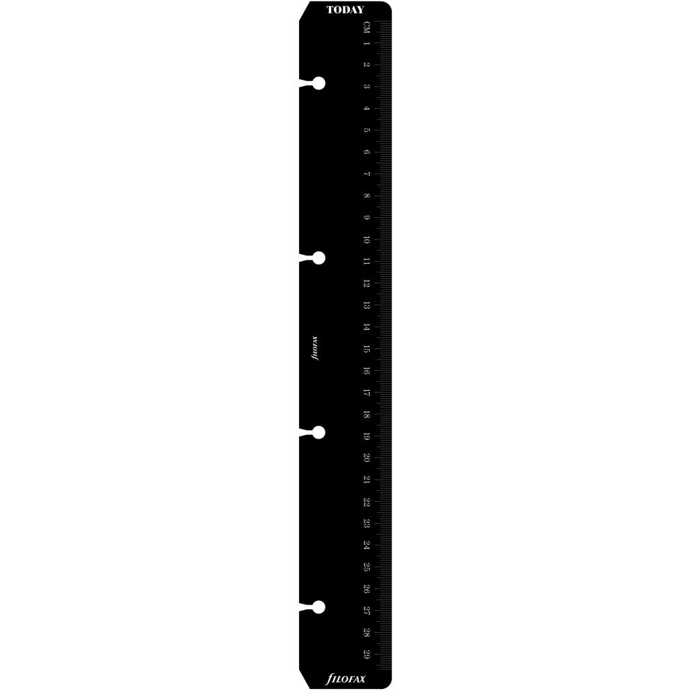 Filofax Accessory Ruler/Page Marker A4 Black