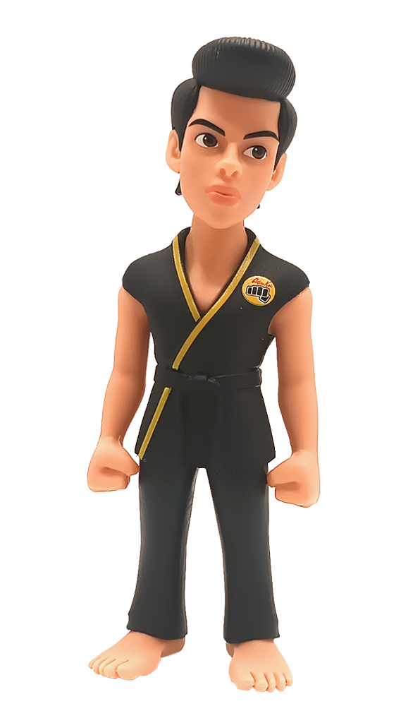 MINIX Cobra Kai figurine of Miguel Diaz, 12cm tall, capturing his signature look and essence from the iconic series.